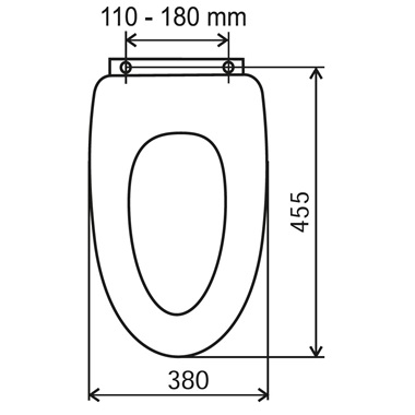Ferro MDF WC ülőke, soft close, Easy Click fehér