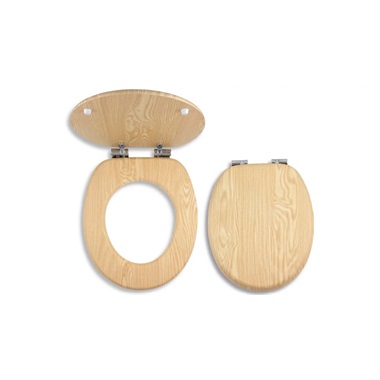 MDF WC ülőke,  MDF kőris, soft close