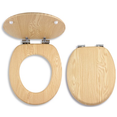 MDF WC ülőke,  MDF kőris, soft close