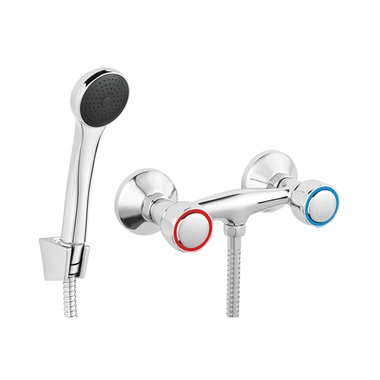 Ferro Standard fali zuhany csaptelep zuhanyszettel