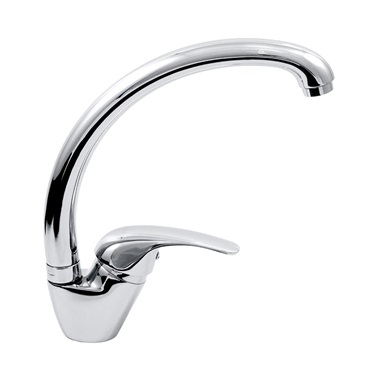 Ferro Vasto egykaros ívelt mosogató csaptelep, króm