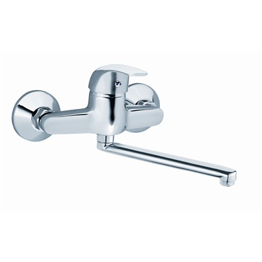 Ferro Vasto egykaros fali mosogató csaptelep, króm