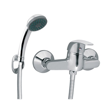 Ferro Vasto zuhany csaptelep fali zuhanyszettel, króm