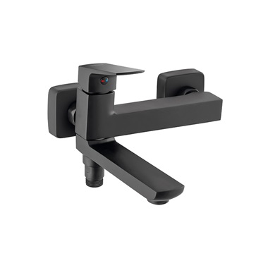 Ferro Vitto Verdeline kád csaptelep befordítható kifolyóval, kifolyócsővel matt fekete