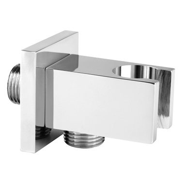 Ferro zuhanycsatlakozó sarok zuhanytartóval szögletes, króm