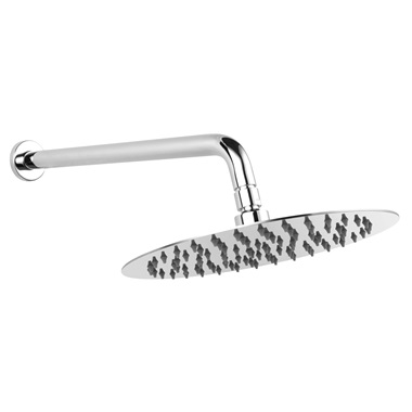 Ferro Slimline fejzuhany zuhanykarral, 25 cm króm