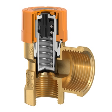 Flamco Prescor Solar biztonsági szelep 1/2 , 6,0 bar