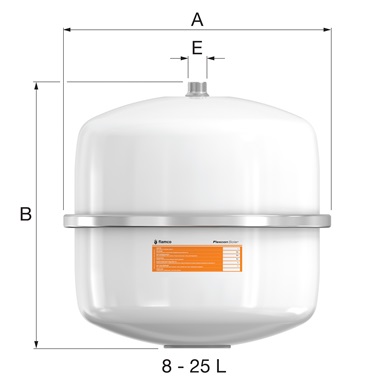 Flamco Flexcon Solar tágulási tartály 18 l
