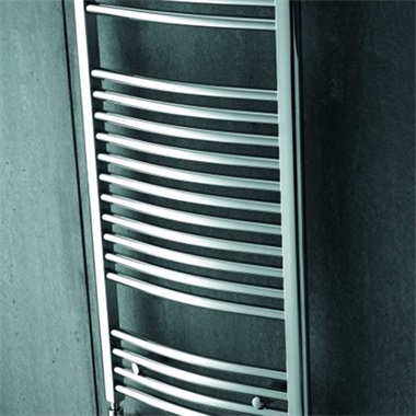Zehnder Aura Bow 500x1500 íves fehér törölközőszárító radiátor