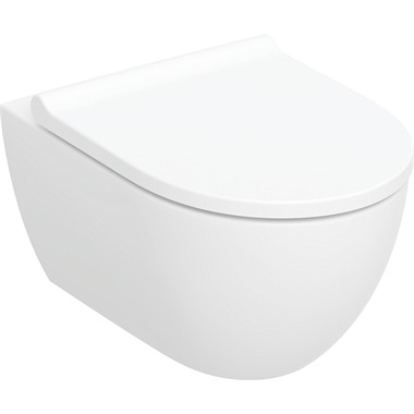 Geberit Acanto fali WC ülökével TurboFlush 35,5x35,5x53 cm, fehér, KeraTect bevonattal