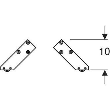 Geberit Acanto lábkészlet 281,1x9,3 cm