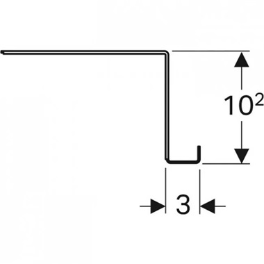 Geberit Gropu törölközőtartó kampó, porszórt matt láva