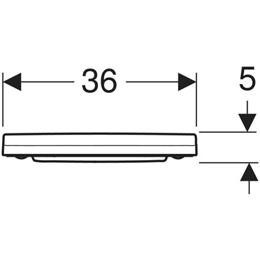 Geberit Acanto WC ülöke fehér