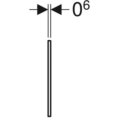 Geberit takarókeret Sigma60 nyomólaphoz