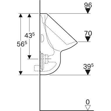 Geberit Aller vizelde 35x56,5x35 cm