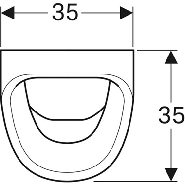 Geberit Aller vizelde 35x56,5x35 cm
