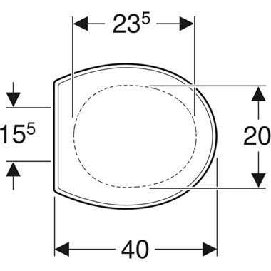 Geberit Bambini gyermek WC-ülőke, rögzítés alulról, fehér