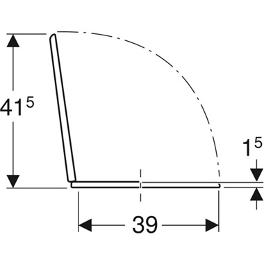Geberit Bambini gyermek WC-ülőke, rögzítés alulról, fehér