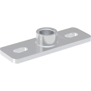 Geberit szerelő alaplemez, szögletes, két furattal, G menetes hüvellyel, G1/2"