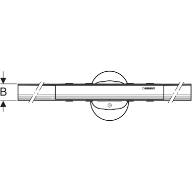 Geberit CleanLine 50 zuhanyfolyóka 30-90 cm, szálcsiszolt rozsdamentes acél