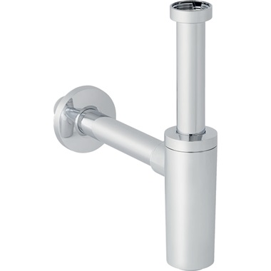 Geberit búraszifon mosdóhoz, hátsó kifolyású, d32 mm, G 1 1/4", fényes króm