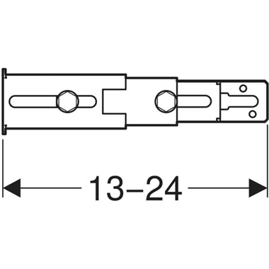 Geberit Duofix beépítőkészlet hátfalon történő rögzítéshez 2 db