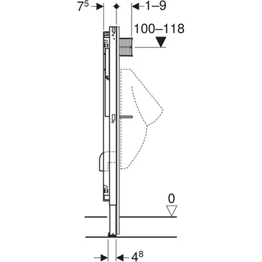 Geberit Duofix vizelde szerelőelem Hytronic Új "V"