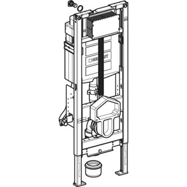 Geberit Duofix fali WC-szerelőelem falsík alatti öblítőtartállyal 112 cm, állítható magasságú Geberit Duofix fali WC-szerelőelem falsík alatti öblítőtartállyal 112 cm, állítható magasságú