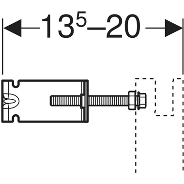 Geberit Duofix WC Basic szerelőkészlet