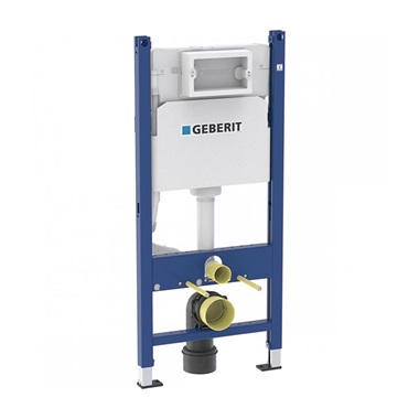 GEBERIT DUOFIX WC BASIC WC ELEM 112CM, DELTA 12 CM-ES FALSÍK ALATTI ÖBLÍTŐTARTÁLLYAL "G30"