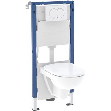 Geberit Duofix fali WC-szerelőelem készlet, 112 cm,szerelőkeret,nyomólap, zajcsökkentő, falirögzítő, WC, ülőke