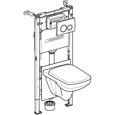 GEBERIT DUOFIX WC SZETT DELTA 20 KRÓM "K" /SZERELŐKERET+NYOMÓLAP+ZAJCSÖKKENTŐ+FALI RÖGZÍTŐ+WC CSÉSZE+ÜLŐKE/ "ÚJ"