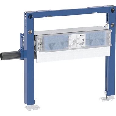 Geberit Duofix zuhanyelem, 50 cm CleanWall falsík alatti összefolyóval, az összefolyónál 65–90 mm esztrichmagassághoz