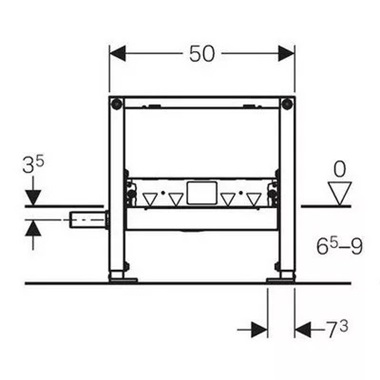 Geberit Duofix zuhany szerelőelem D40 "A"