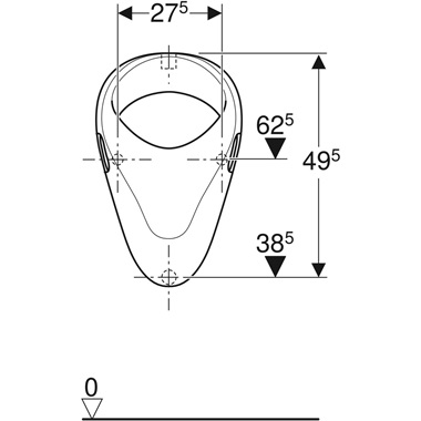 Geberit Felix vizelde 35x56x35,5 cm, fehér