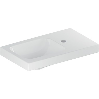 Geberit iCon Light kézmosó  53x13x31 cm, jobbos, pakoló felülettel