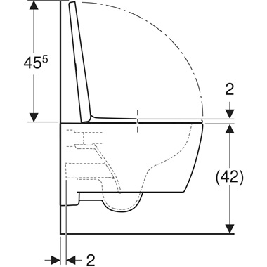 Geberit iCon fali WC mélyöblítésű készlet, zárt forma, Rimfree, WC-ülőkével Geberit iCon fali WC mélyöblítésű készlet, zárt forma, Rimfree, WC-ülőkével