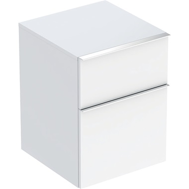 Geberit iCon oldalszekrény két fiókkal  45x60x47,6 cm, fehér, magasfényű