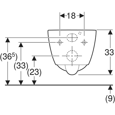 Geberit iCon fali WC 35,5x33x49 cm, Rimfree, fehér