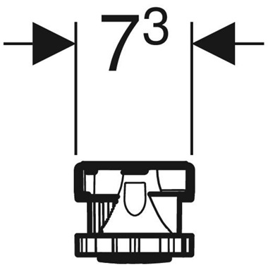 Geberit láb- és keresztelemkészlet, gyantakő anyagból készült zuhanytálcákhoz, 140 cm-ig
