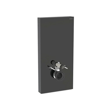 Geberit Monolith fali wc fekete üveg/alumínium fekete króm "a"