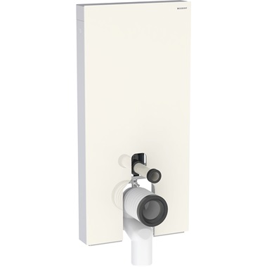 Geberit Monolith szanitermodul talpon álló WC-hez, 101 cm, üveg előlap, homokszürke 