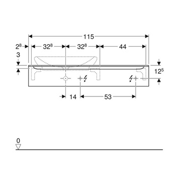 Geberit MyDay mosdószekrény 1150 mm, tóp Geberit MyDay mosdószekrény 1150 mm, tóp