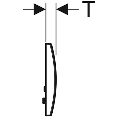 Geberit Delta 01 nyomólap 2 mennyiséges öblítéshez, fényes króm