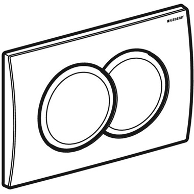 Geberit Delta 01 nyomólap 2 mennyiséges öblítéshez, fényes króm