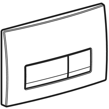 Geberit Delta 50 nyomólap 2 mennyiséges öblítéshez, fekete 