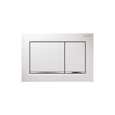 Geberit Omega 30 nyomólap 2 mennyiséges öblítéshez fehér, fényes króm