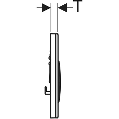 Geberit Sigma 21 nyomólap 2 mennyiséges öblítéshez, krómozott, homokszürke