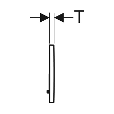 Geberit Sigma 01 nyomólap fehér, műanyag "G30"
