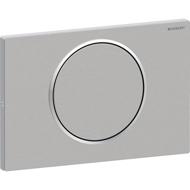 Geberit Sigma10 nyomólap öblítés-stop működtetésű, szálcsiszolt Easy-To-Clean bevonattal